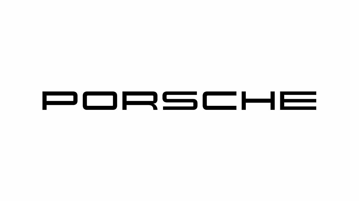 Porsche logo on white background